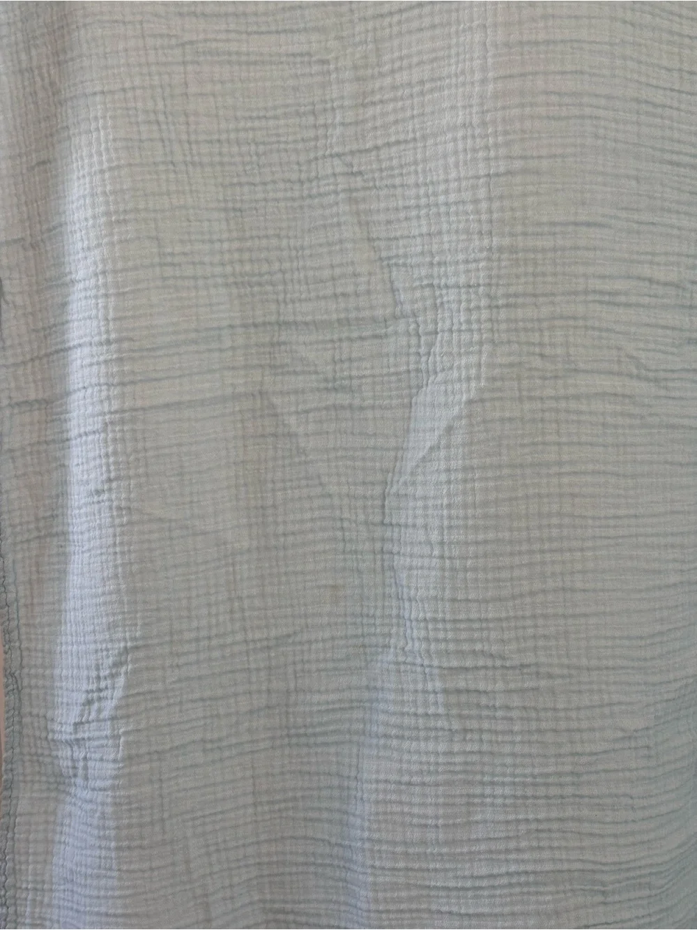 100% Cotton Muslin Blanket / Scarf / Swaddle | baby blue color